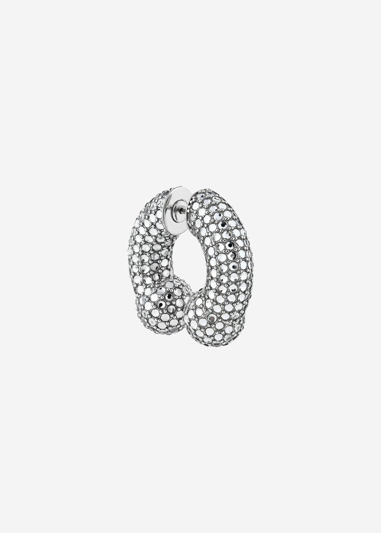 silver crystal mono-earring CRYSTAL ALBERT