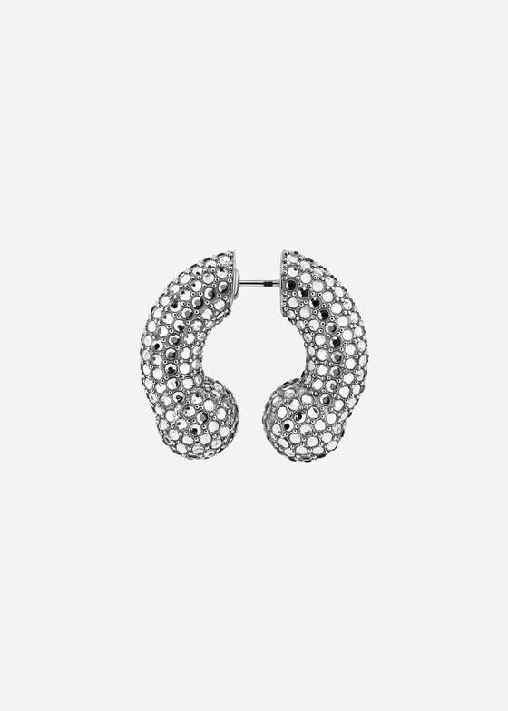 Моносерьги Kiska Lab Моносерьга из серебра с кристаллами CRYSTAL ALBERT