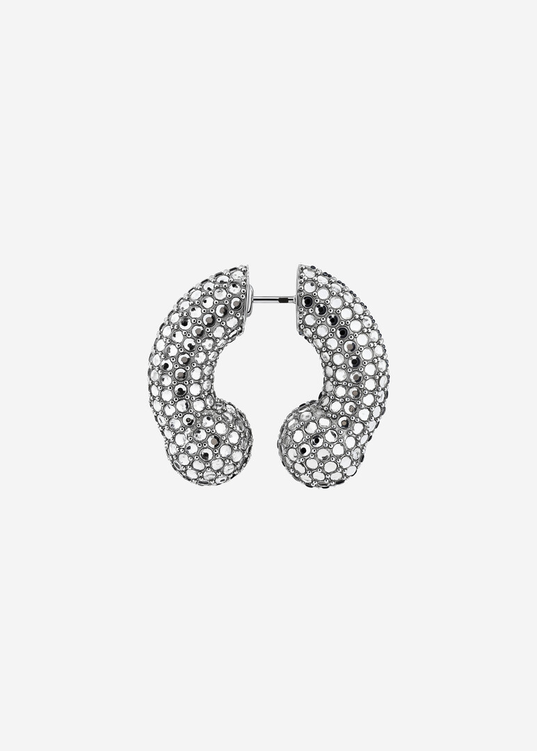 silver crystal mono-earring CRYSTAL ALBERT