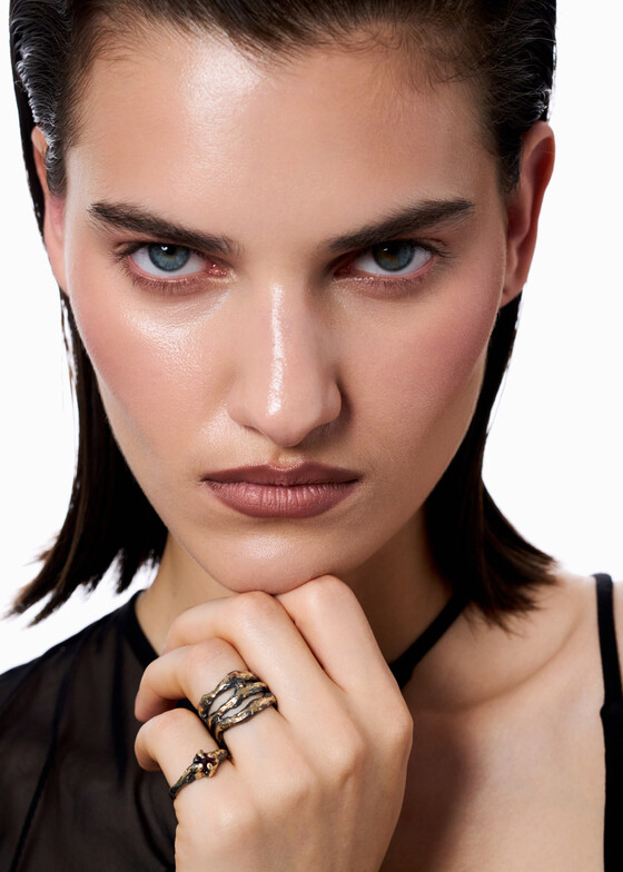 Широкие кольца Kintsugi Jewelry Кольцо из серебра Acceptance
