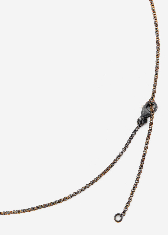 Колье с подвесами Mintaka Jewellery Колье из серебра с муассанитами и раухтопазом