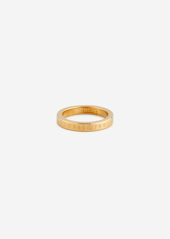 Тонкие кольца MM6 Maison Margiela Золотистое кольцо