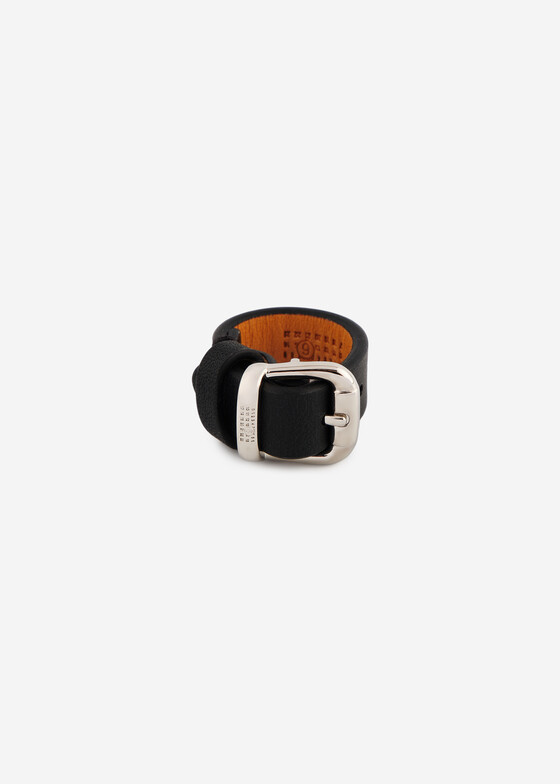 Тонкие кольца MM6 Maison Margiela Кольцо из телячьей кожи