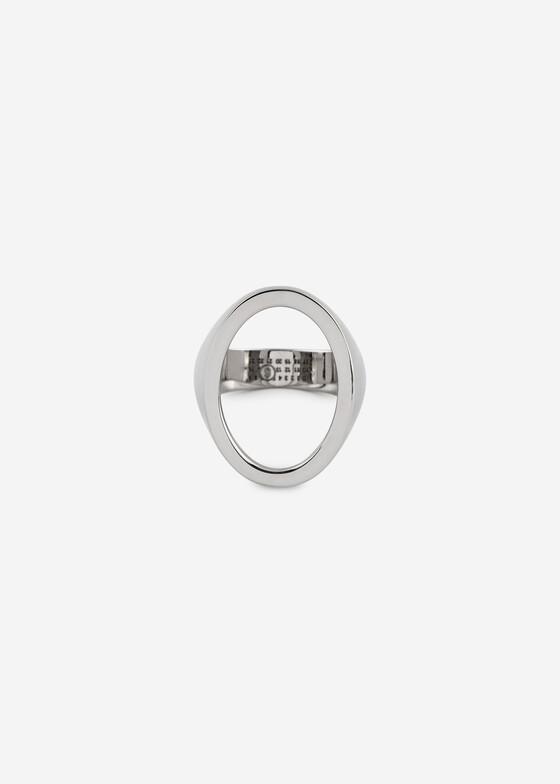 Тонкие кольца MM6 Maison Margiela Серебристое кольцо