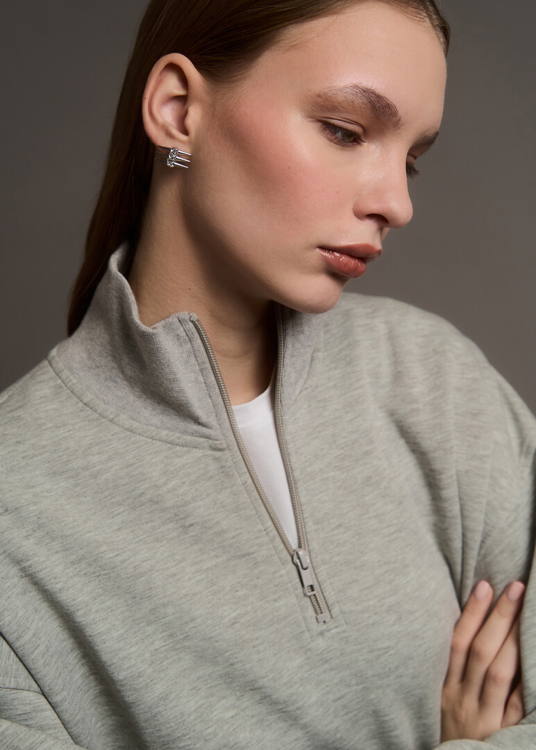 silver stud earrings