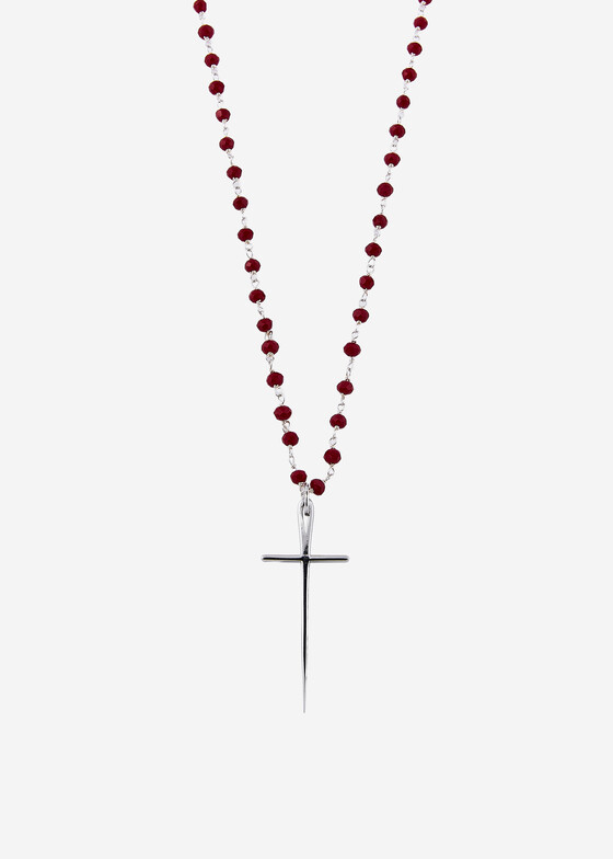 Колье из бусин Dzhanelli Jewellery Колье из серебра HUNGER с халцедоном
