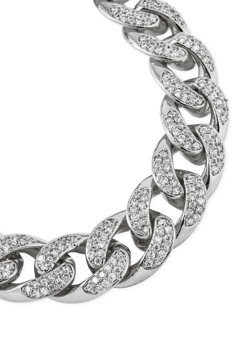 chain necklace with crystals