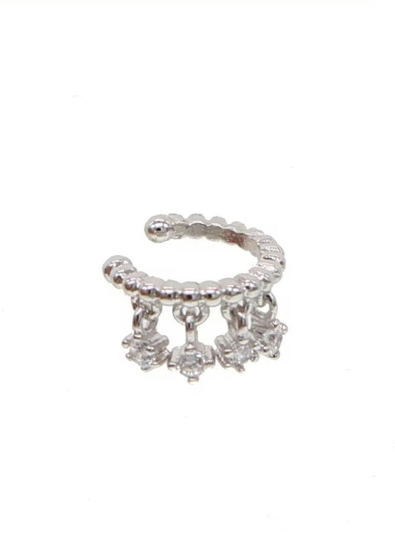 gold-plated cuff bracelet with pendants