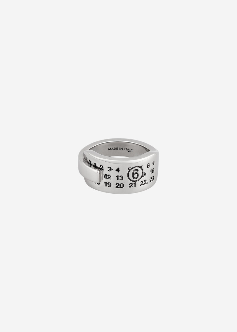 серебристое кольцо MM6