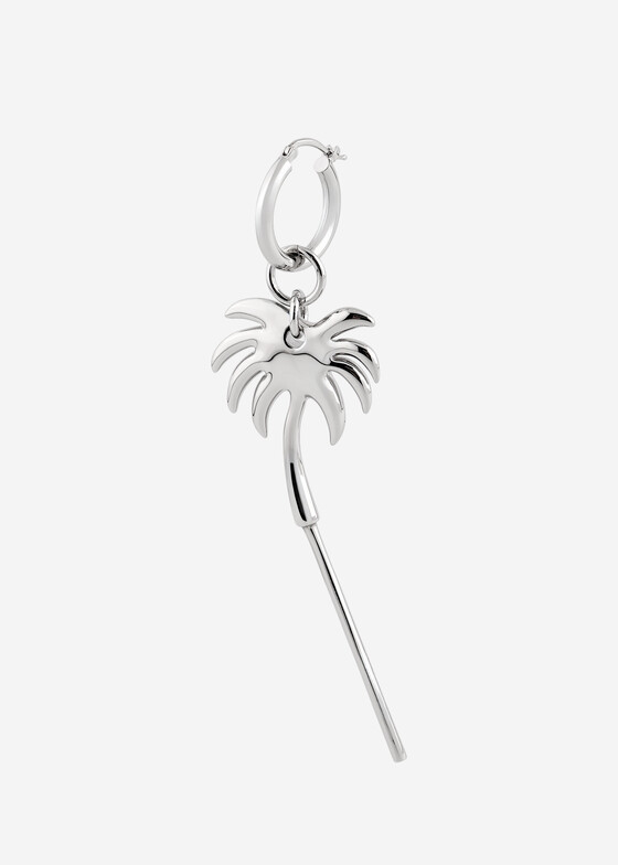 Моносерьги MM6 Maison Margiela Серебристая моносерьга PALM