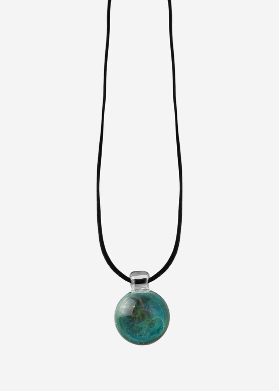 Кулоны и подвески 78glass Изумрудная подвеска из боросиликатного стекла Space Dust Pendant