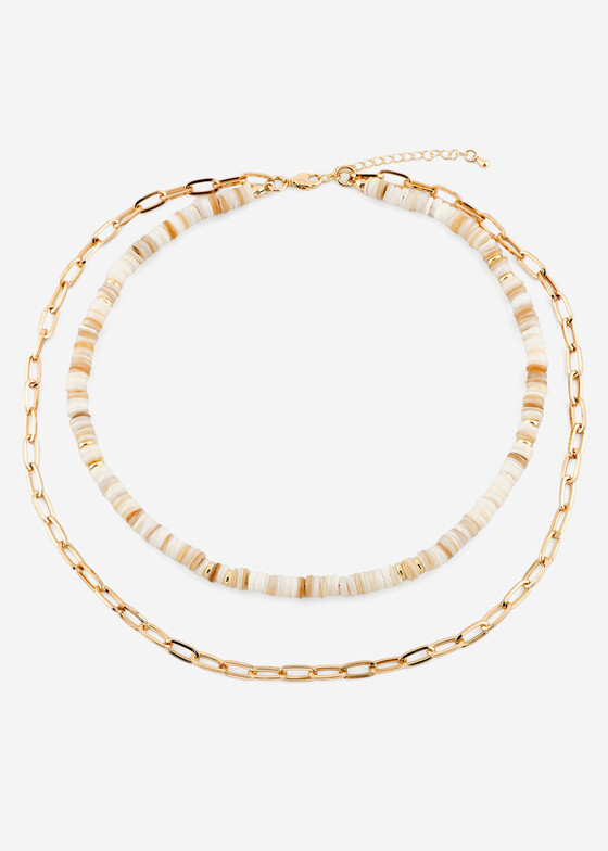 Многослойные колье Wisteria Gems Двойное колье из перламутра