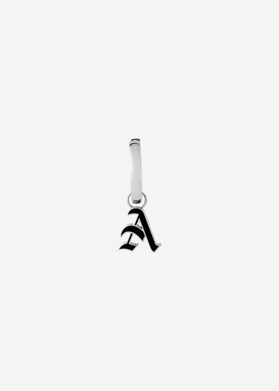 Моносерьги COBRA JEWELRY Моносерьга из белого золота с буквой «a»