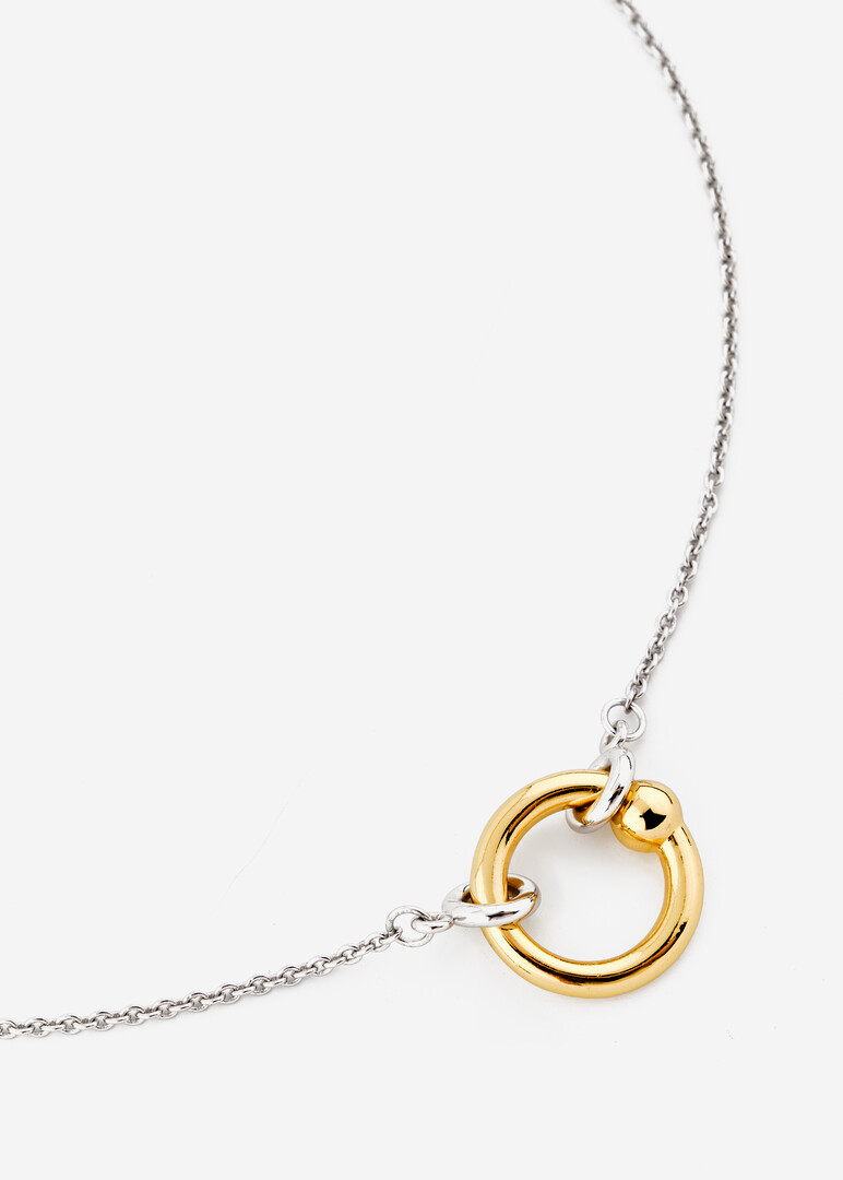 bicolor necklace-chain