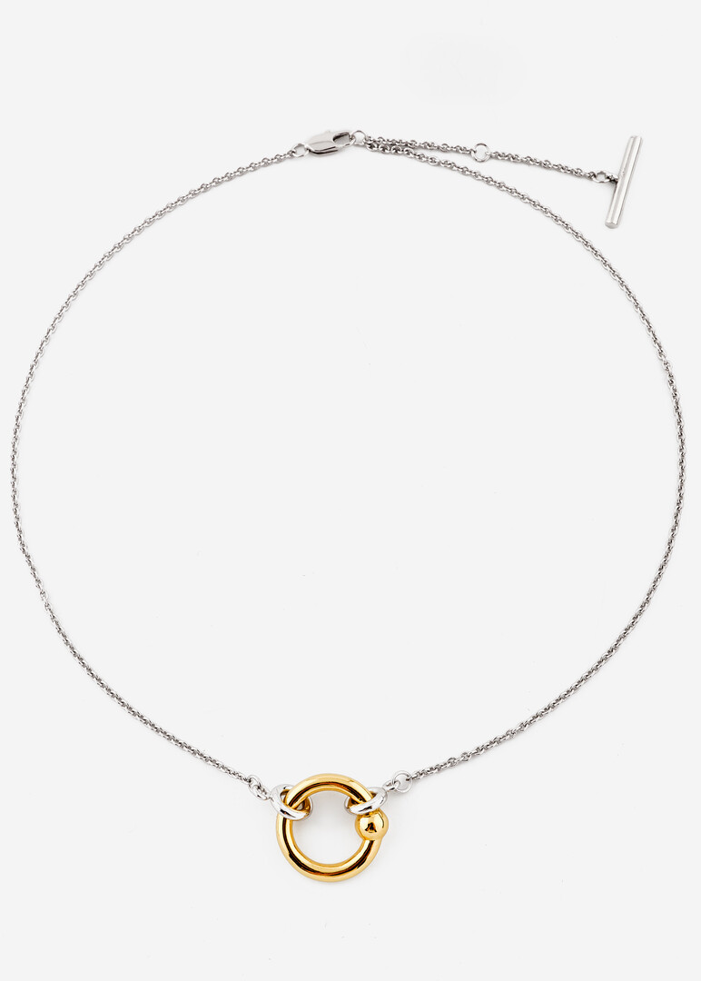 bicolor necklace-chain