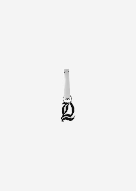 Моносерьги COBRA JEWELRY Моносерьга из белого золота с буквой «d»