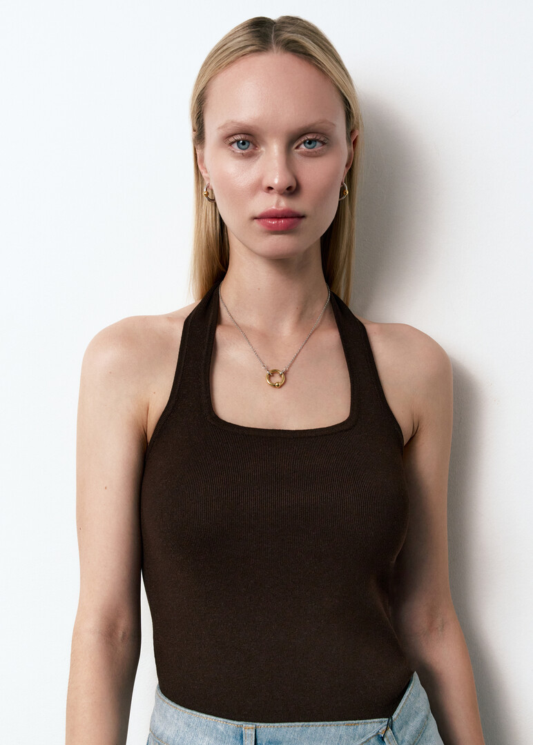 bicolor necklace-chain