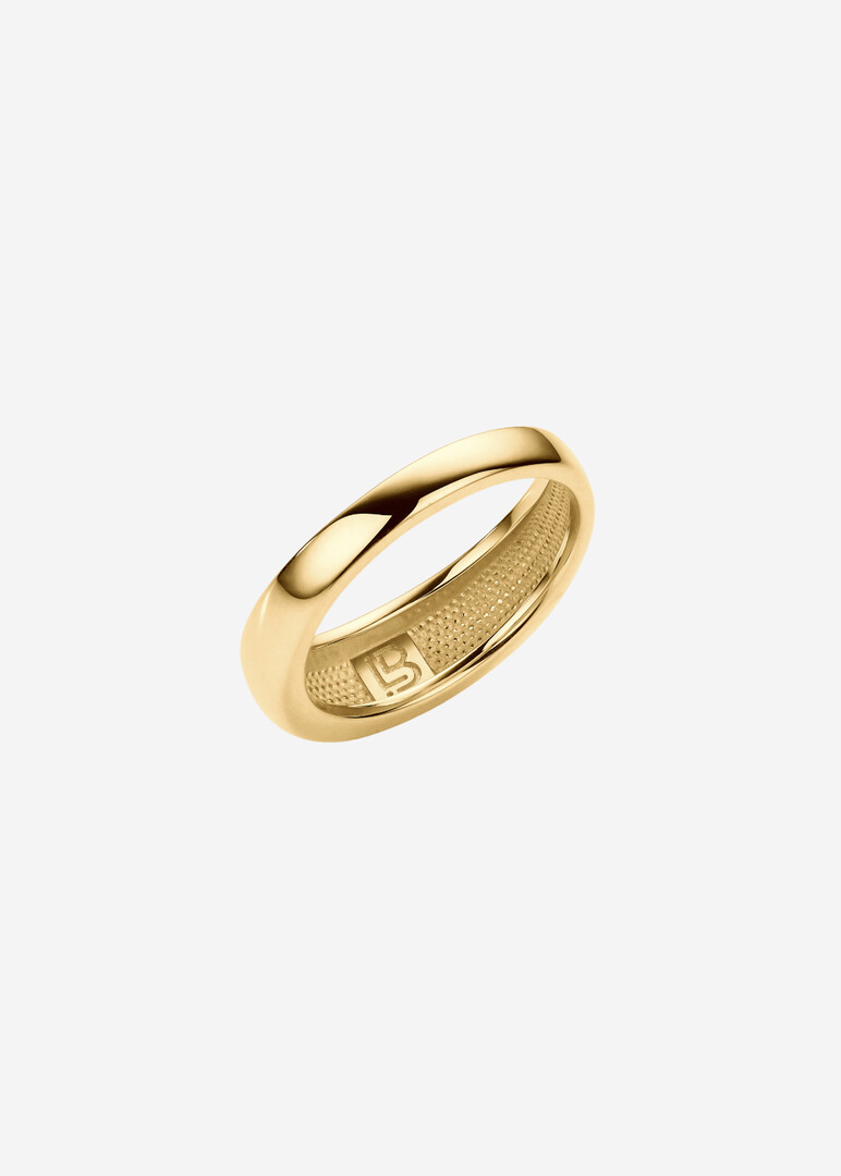 gold-plated silver ring with black diamond Kate