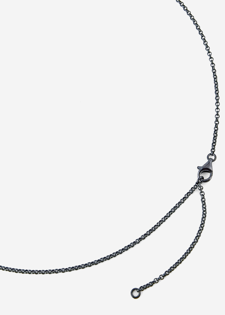 silver moissanite necklace
