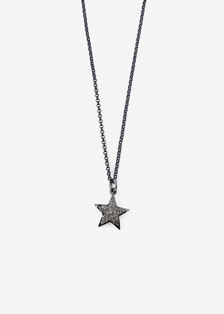 silver moissanite necklace