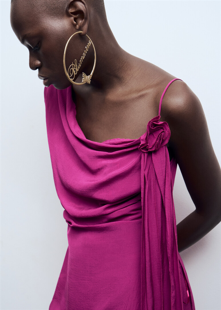 Золотистые серьги BLUMARINE