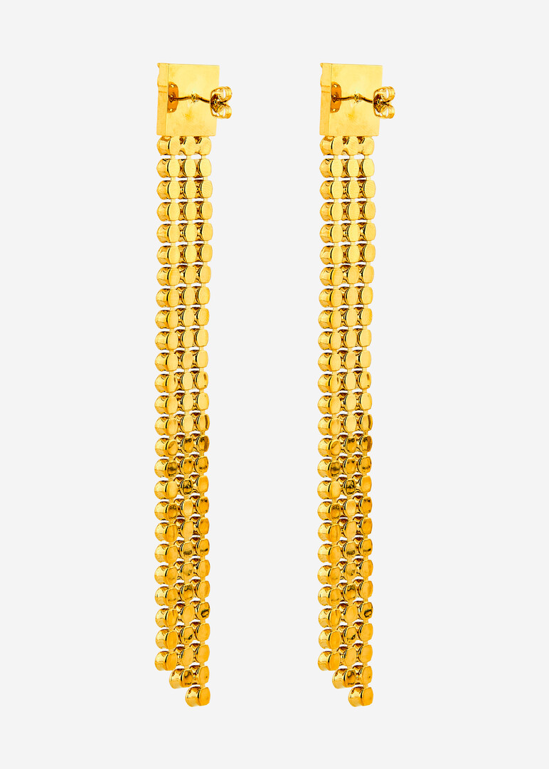 gold-tone crystal earrings RHINESTONE