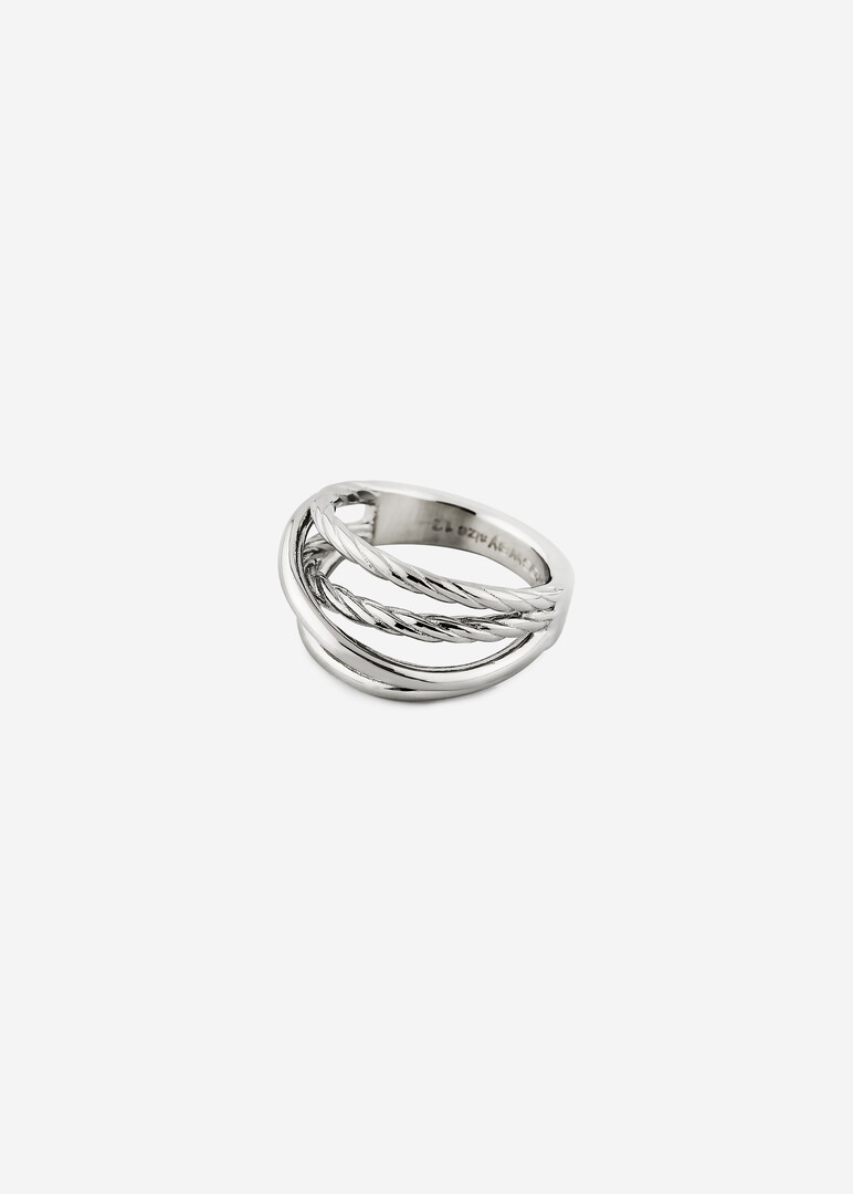 silver-tone ring AMY