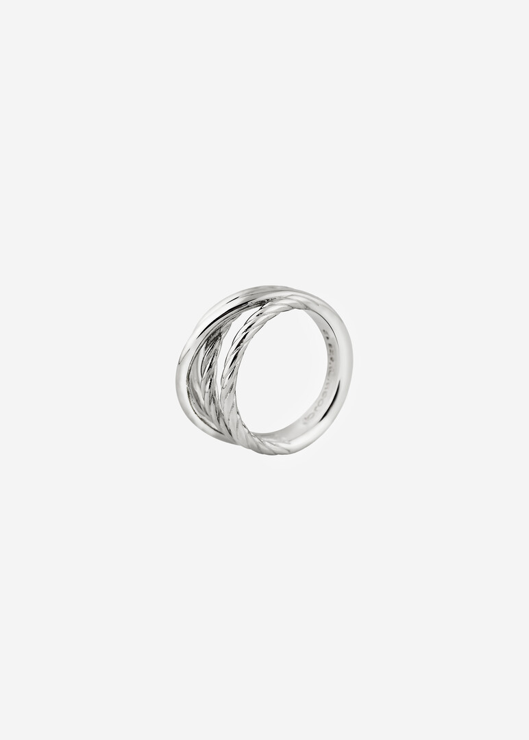 silver-tone ring AMY