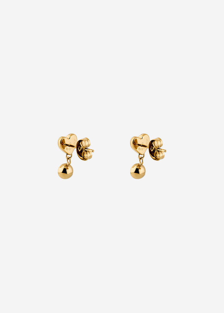 gold-plated crystal earrings CHAKRA