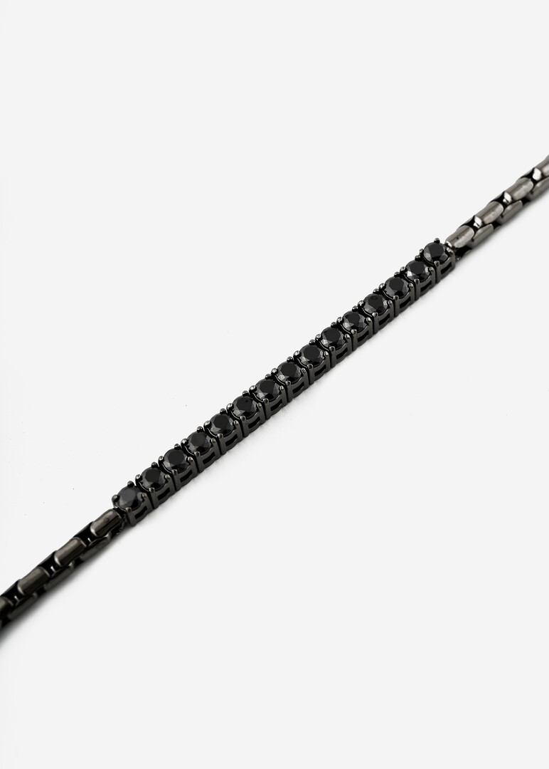 silver-tone bracelet AVANTGARDE with cubic zirconia