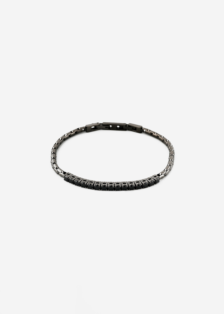 silver-tone bracelet AVANTGARDE with cubic zirconia