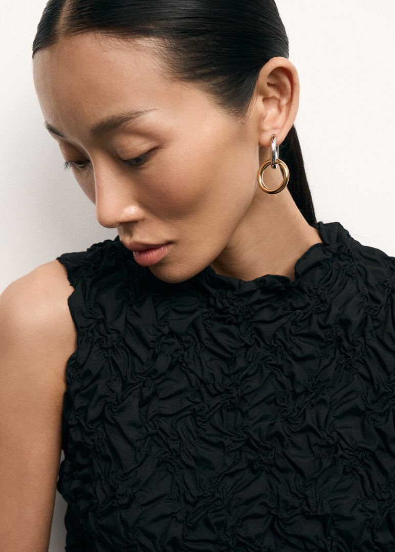 bicolor earrings AURA