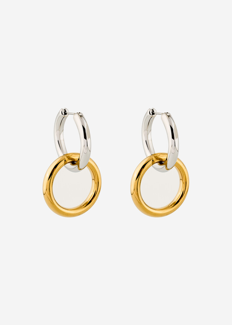 bicolor earrings AURA