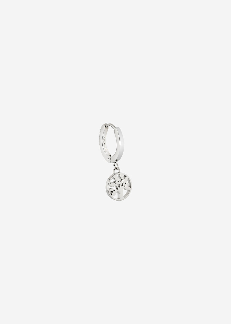 silver-tone crystal mono earring CHAKRA