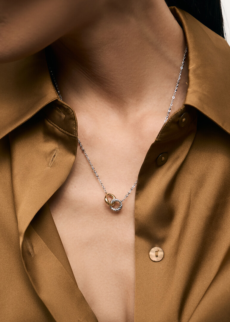 bicolor necklace AMY