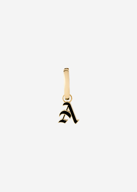 Моносерьги COBRA JEWELRY Моносерьга из золота с буквой «a»