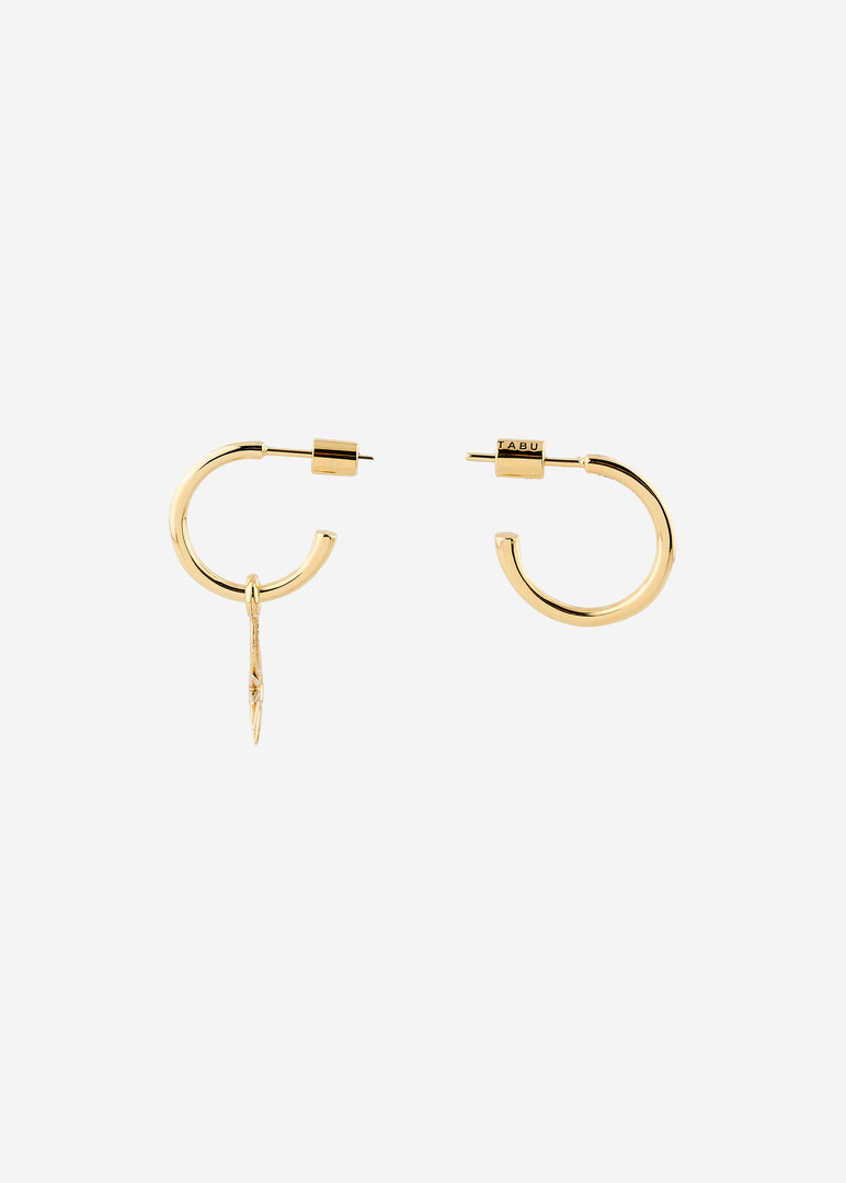 gold-plated silver earrings ASTRA