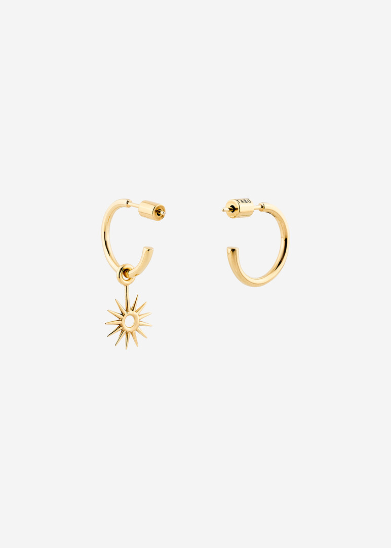gold-plated silver earrings ASTRA