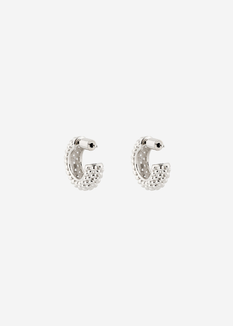 silver earrings DOTS