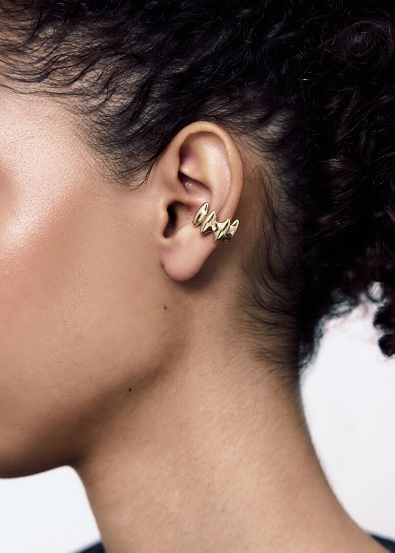 gold-plated silver cuff TABU