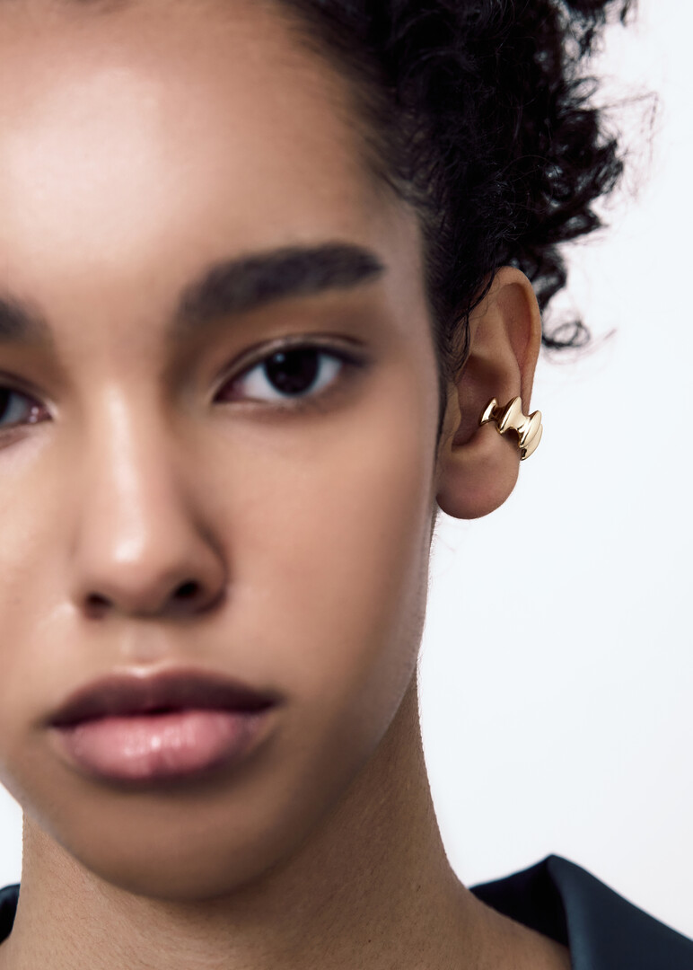 gold-plated silver cuff TABU