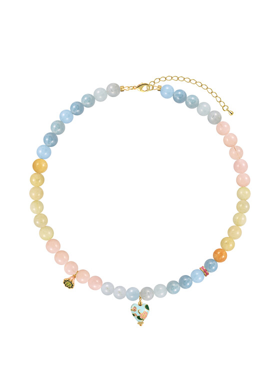 Колье с подвесами Leo Lee Колье с бериллом Blue Heart Beads