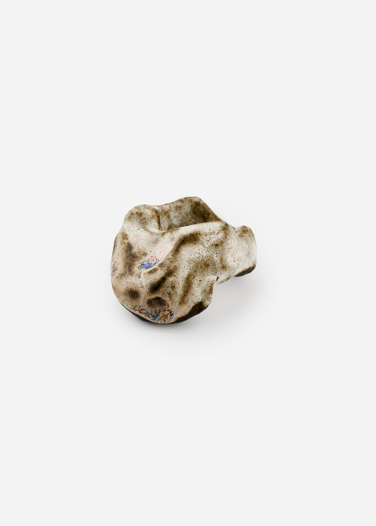 beige ceramic ring
