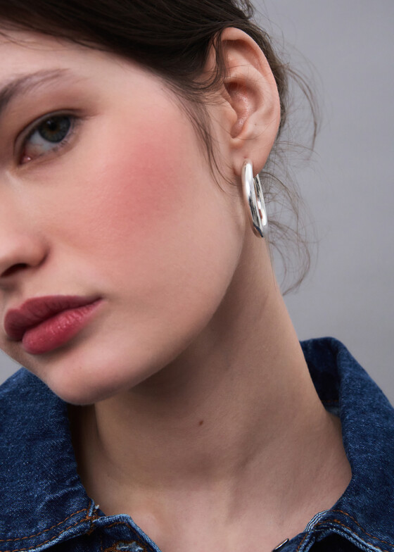 Серьги-кольца LUTA Jewelry Серьги-кольца из серебра