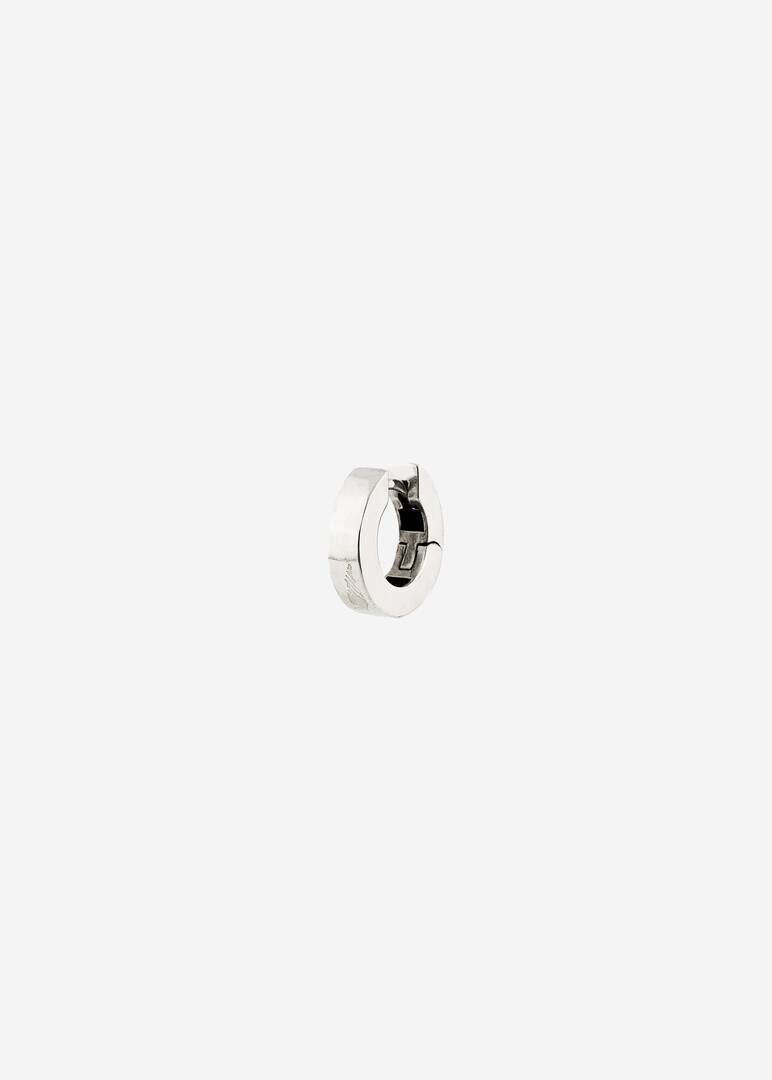 silver single earring BASE SMOOTH