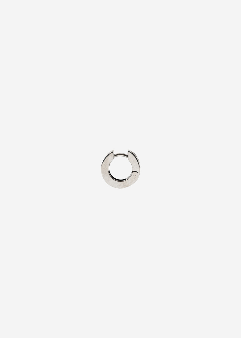 silver single earring BASE SMOOTH