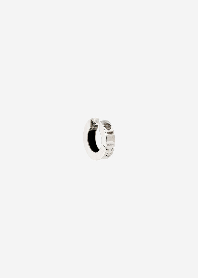 silver single earring BASE SMOOTH