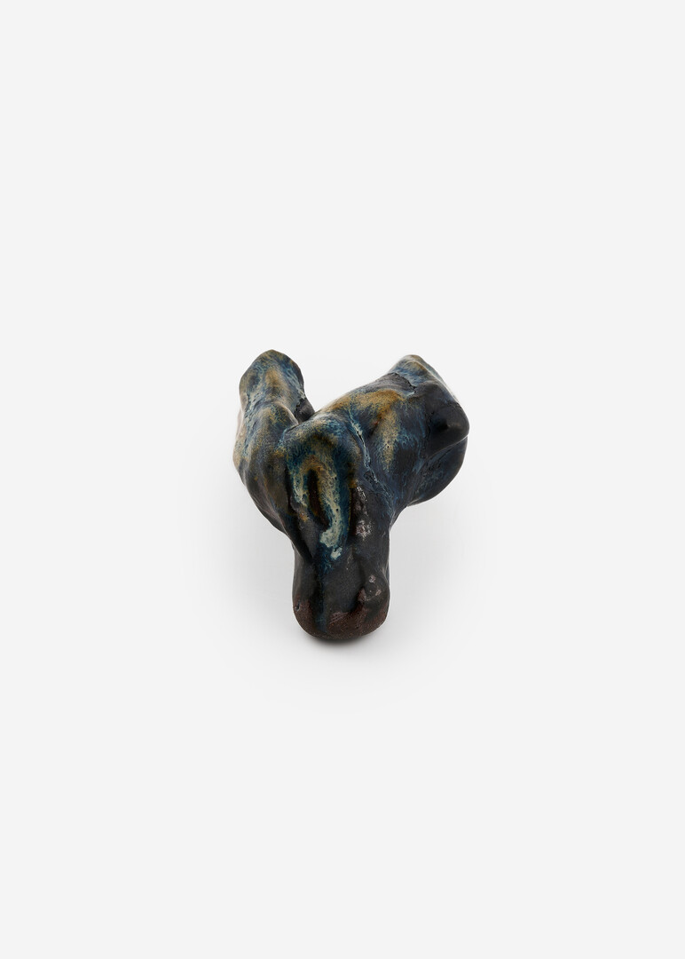 blue ceramic ring
