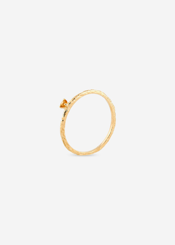Кольца с крупной вставкой Lovelavka Кольцо из золота с желтым сапфиром Sapphire Ring