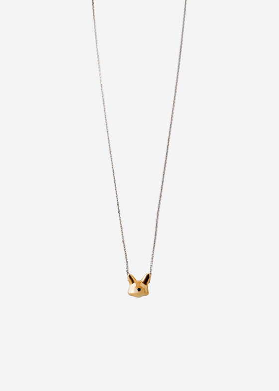 Кулоны и подвески УРА jewelry Позолоченная подвеска из серебра с эмалью коллекция «Животные» — лисята